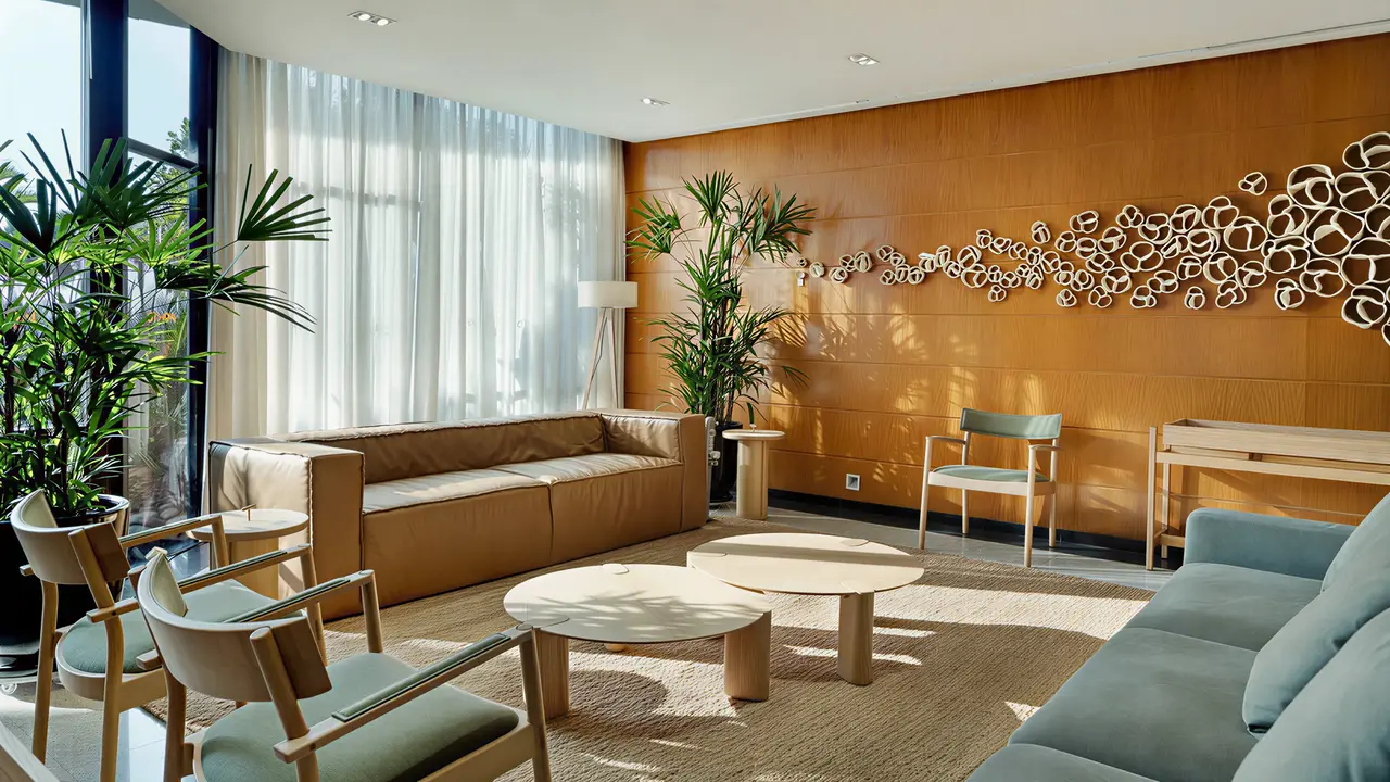 Nowoczesny salon dla gości w Rio Othon Palace