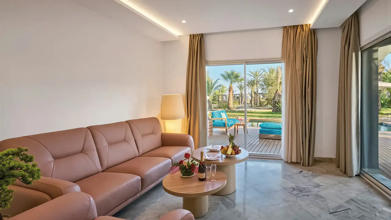 Salon z tarasem w Sentido Marillia Resort & Spa