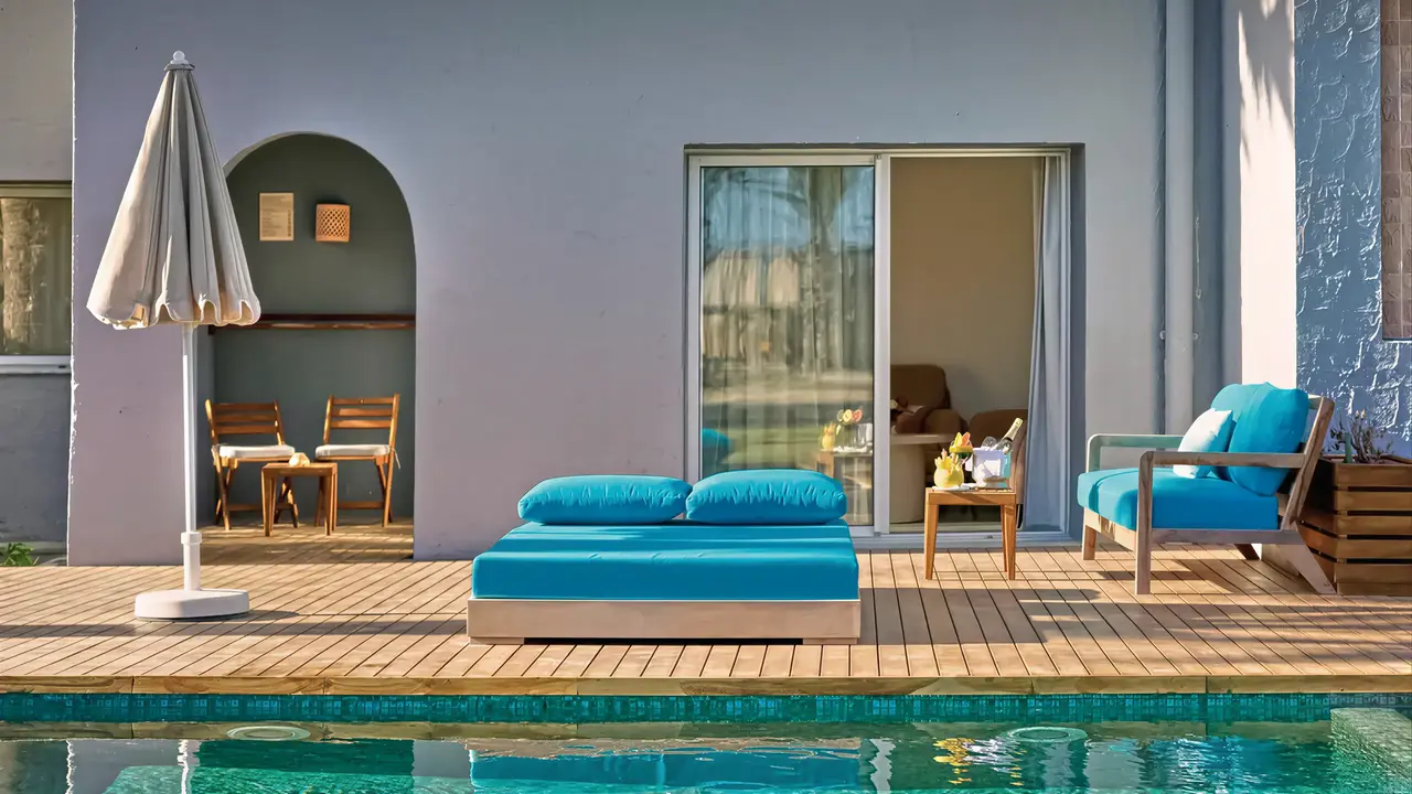 Taras z prywatnym basenem w Sentido Marillia Resort & Spa