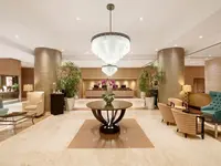 Eleganckie lobby w hotelu Sheraton Grand Rio