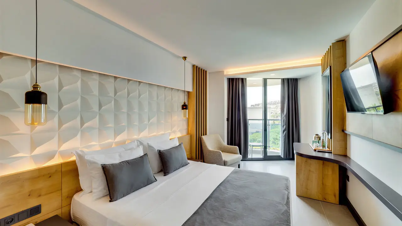 Nowoczesna sypialnia w hotelu Signature Blue Resort