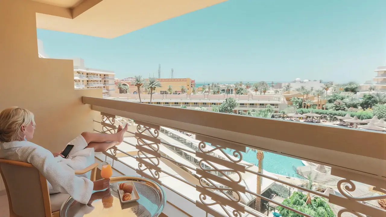Prywatny balkon z widokiem w Sindbad Club