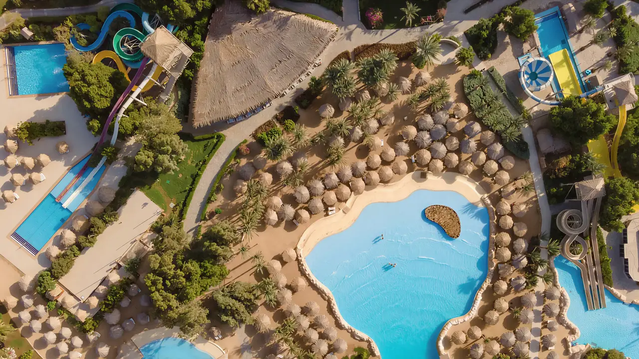 Widok z góry na kompleks Sindbad Club