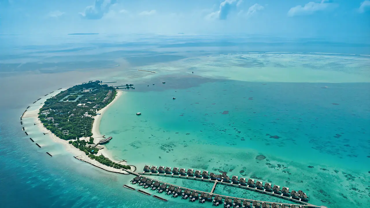 Widok z lotu ptaka na Sirru Fen Fushi Private Lagoon Resort