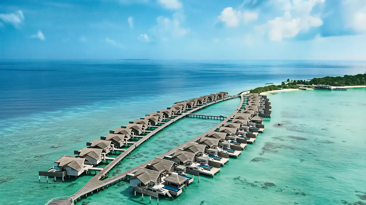Widok z lotu ptaka na Sirru Fen Fushi Private Lagoon Resort