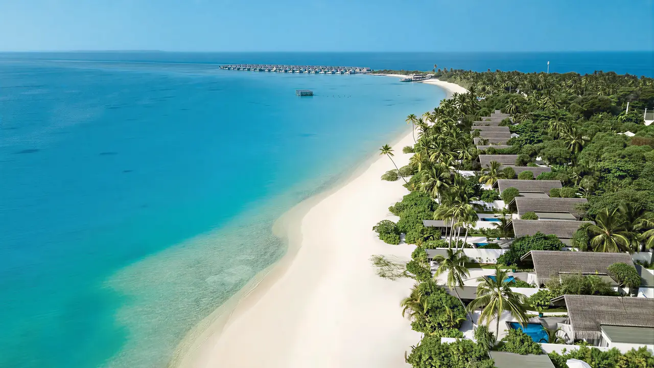 Widok z lotu ptaka na Sirru Fen Fushi Private Lagoon Resort