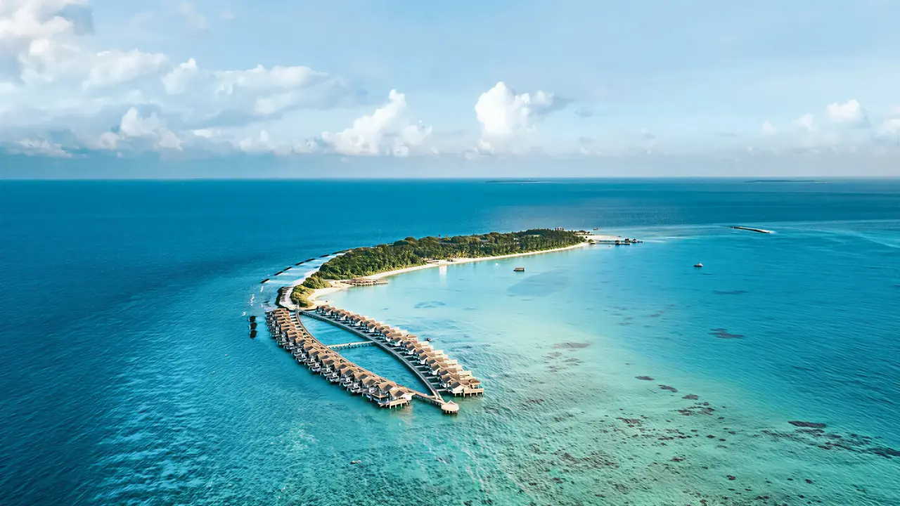 Widok z lotu ptaka na Sirru Fen Fushi Private Lagoon Resort