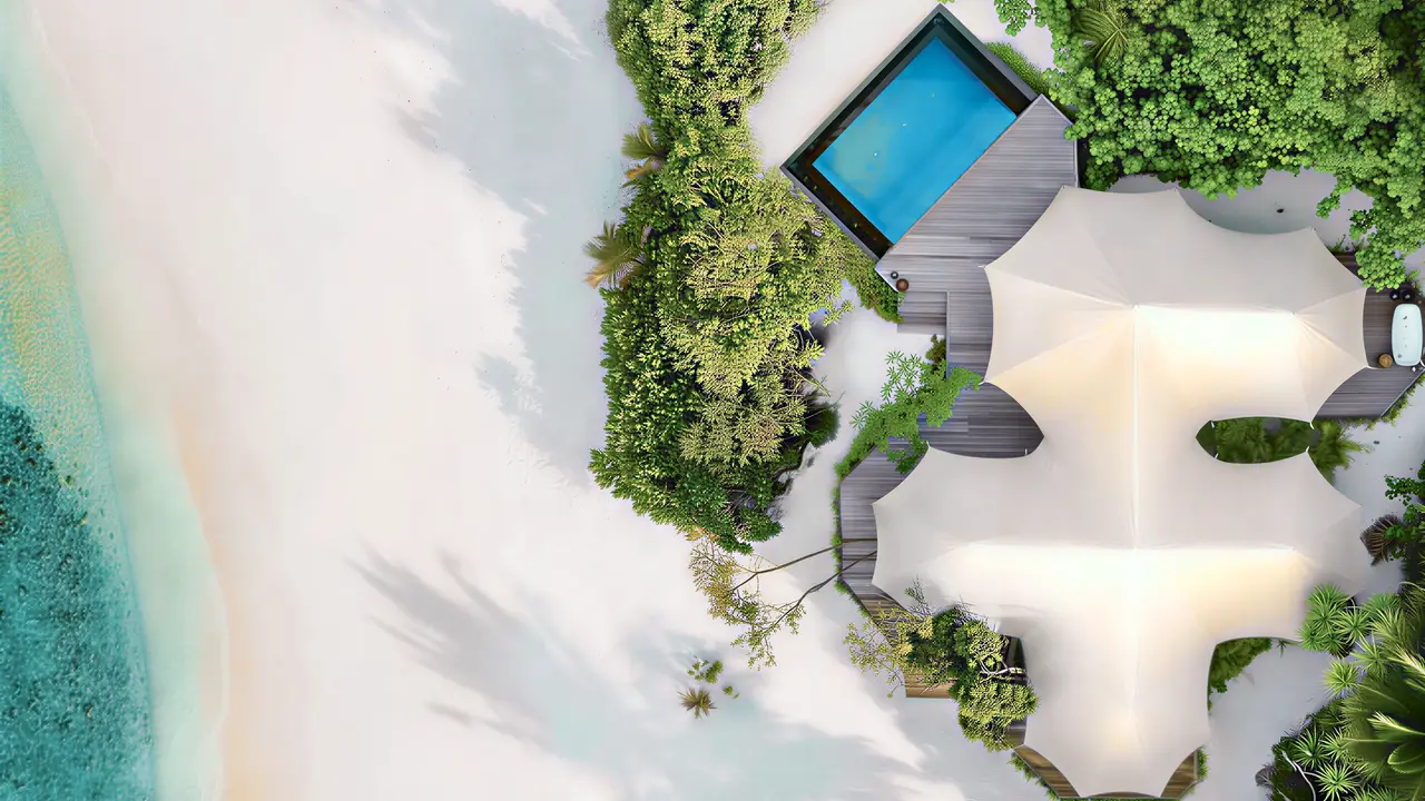 Prywatna willa z basenem w Sirru Fen Fushi Private Lagoon Resort