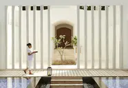 Nowoczesna architektura zewnętrzna w Sirru Fen Fushi Private Lagoon Resort