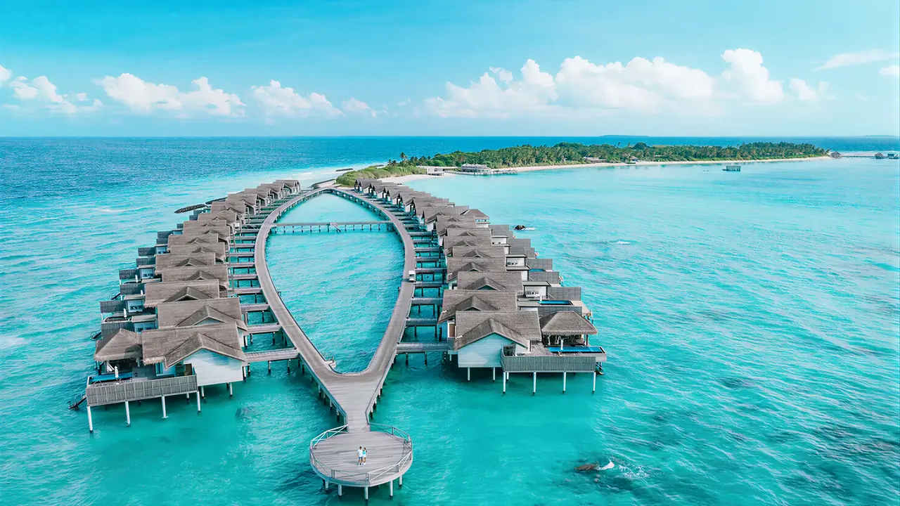 Widok z lotu ptaka na Sirru Fen Fushi Private Lagoon Resort