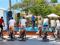 Zajęcia spinningowe na świeżym powietrzu w Sol Arona Tenerife 