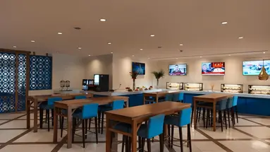 Wnętrze restauracji w Steigenberger Aqua Magic