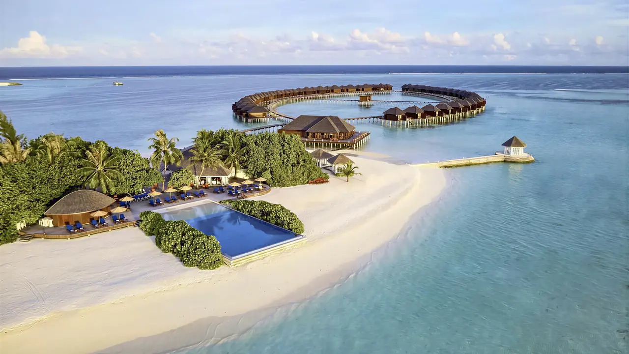 Widok z lotu ptaka na Sun Siyam Olhuveli