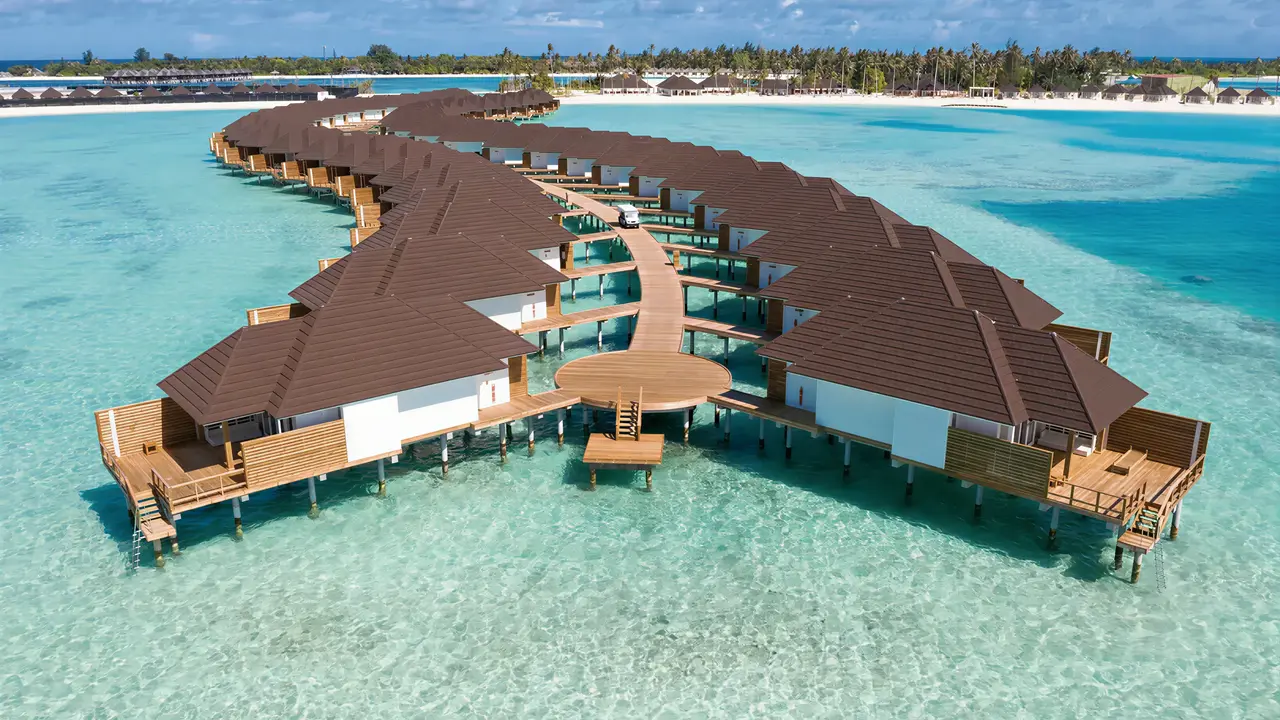 Widok z lotu ptaka na Sun Siyam Olhuveli