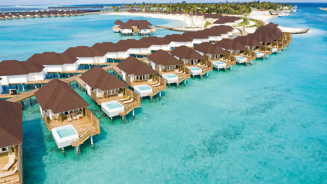 Widok z lotu ptaka na Sun Siyam Olhuveli