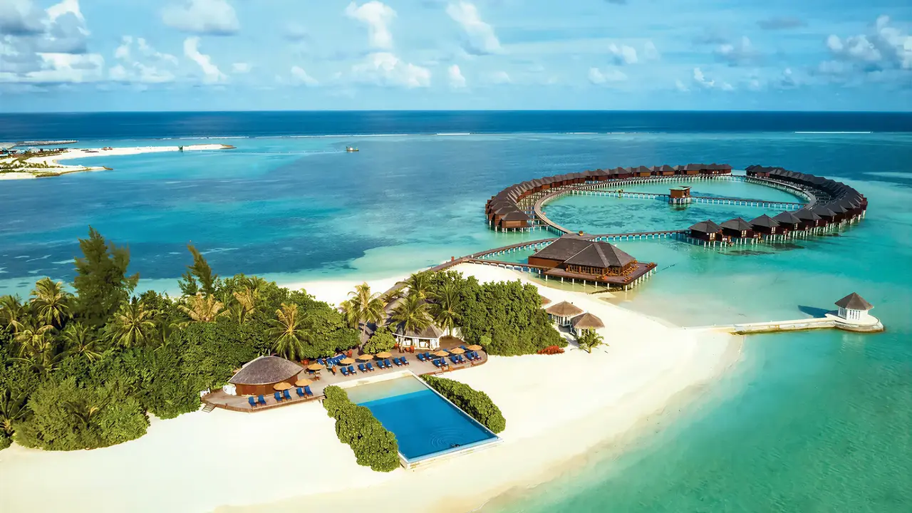 Widok z lotu ptaka na Sun Siyam Olhuveli