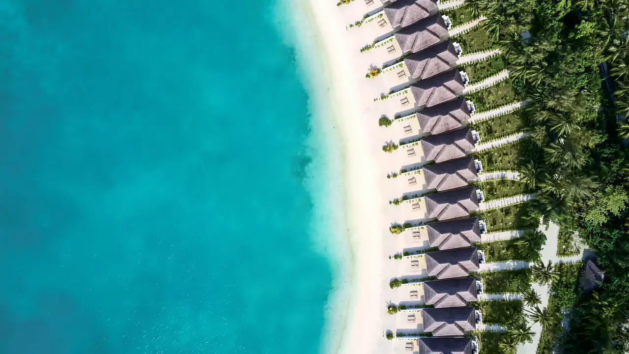 Widok z lotu ptaka na Sun Siyam Olhuveli