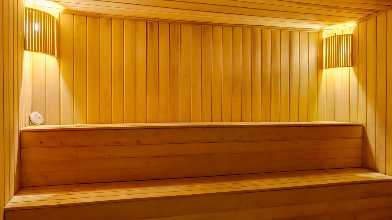 Drewniana sauna w obiekcie The Grand Blue Sky