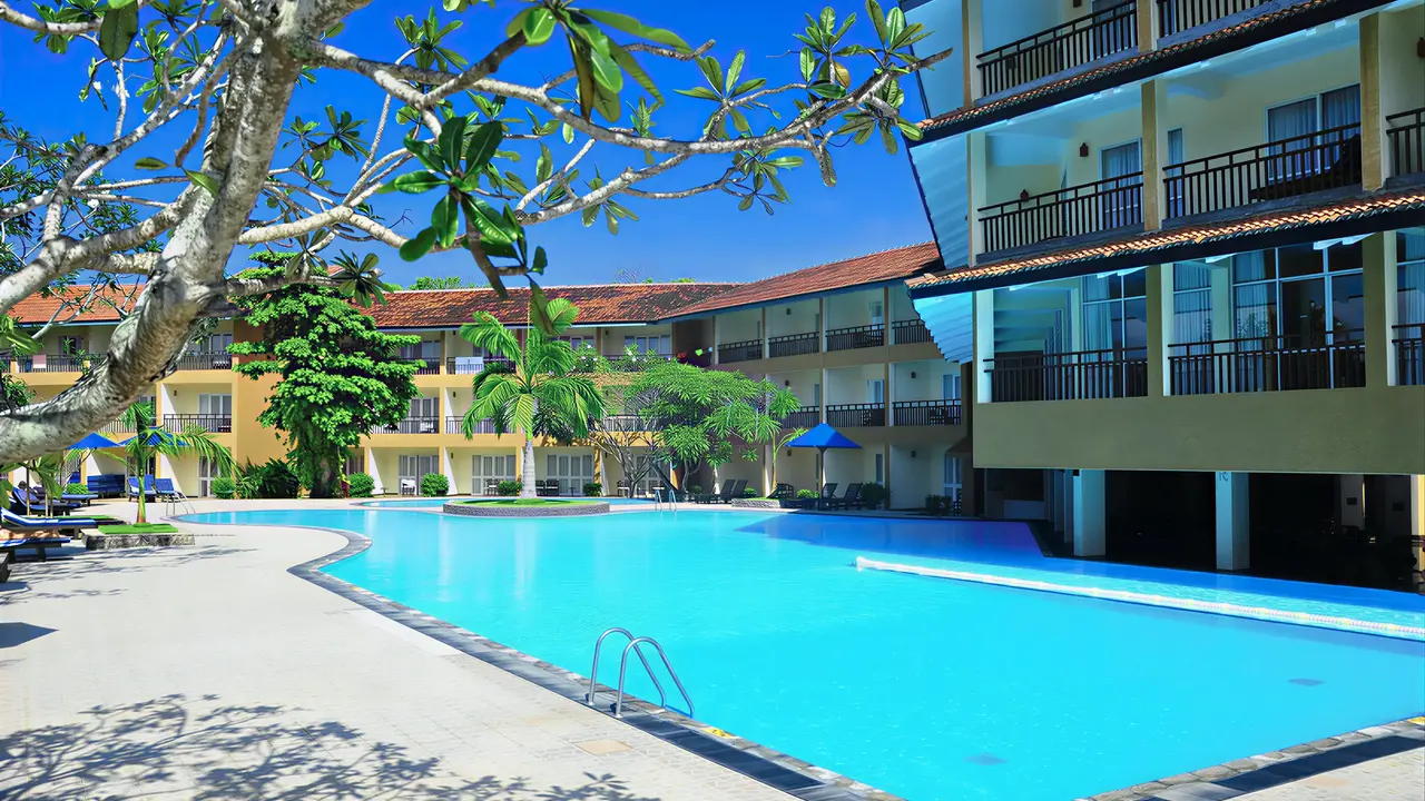 Basen kąpielowy w hotelu The Palms