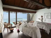 Gabinet masażu w The Residence Maldives z widokiem na morze