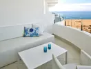 Prywatny balkon z widokiem na plażę w ThePlace Mar Mediterrania