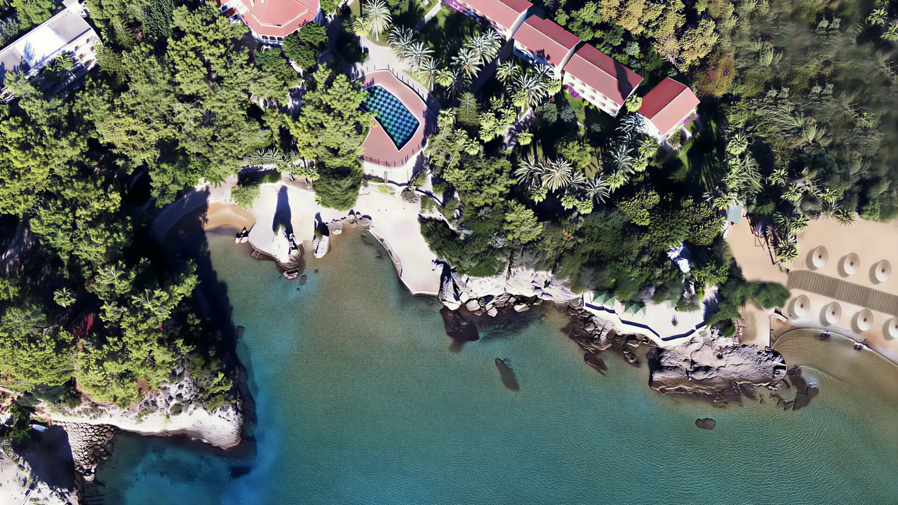 Widok z góry na kompleks Utopia Beach Club