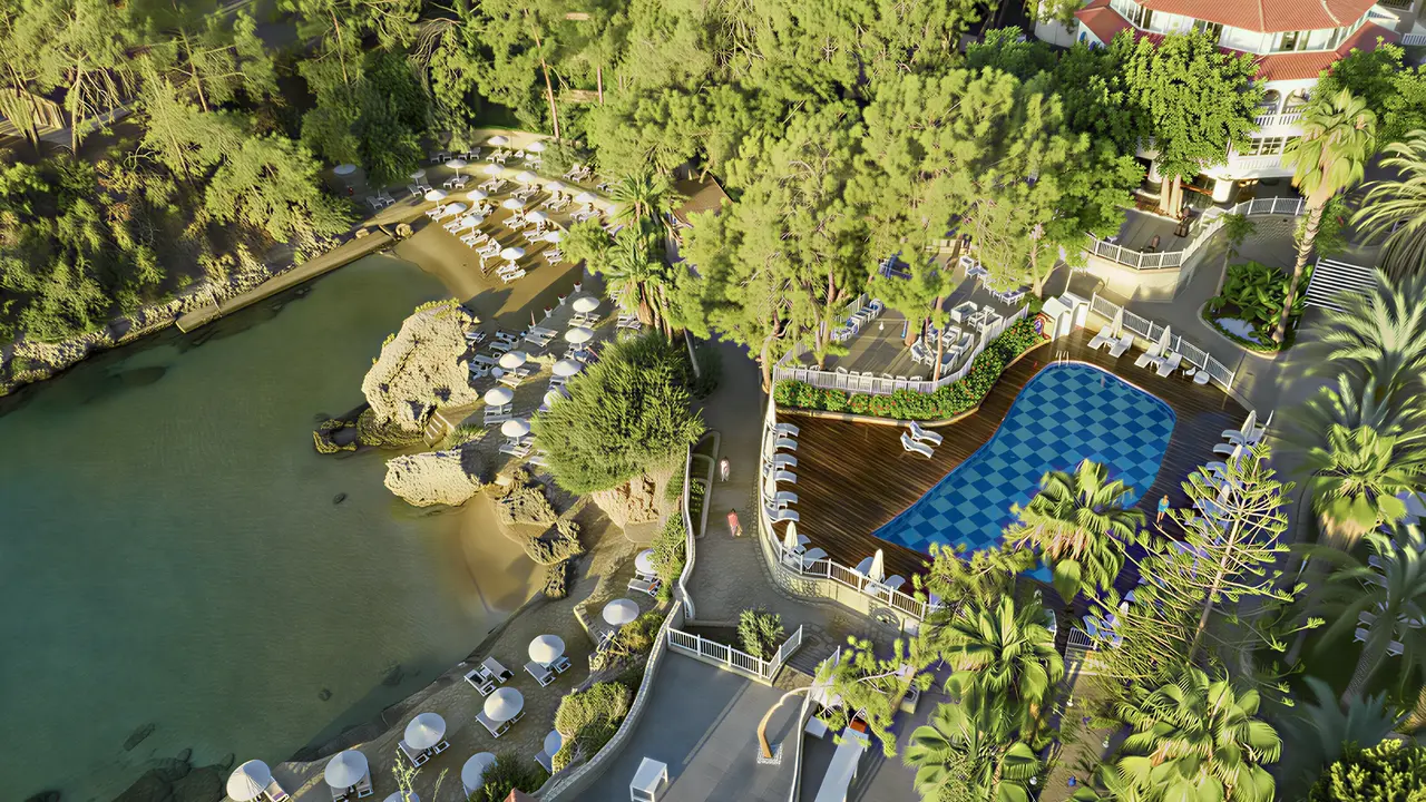 Widok z góry na kompleks Utopia Beach Club