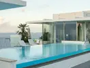 Basen typu infinity w Valentina (Malta) z widokiem