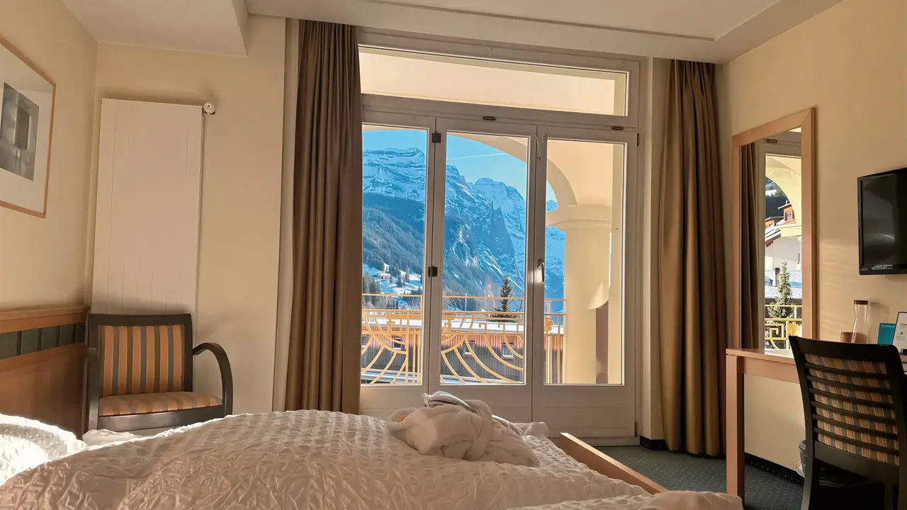 Pokój z widokiem na góry w Victoria Lauberhorn