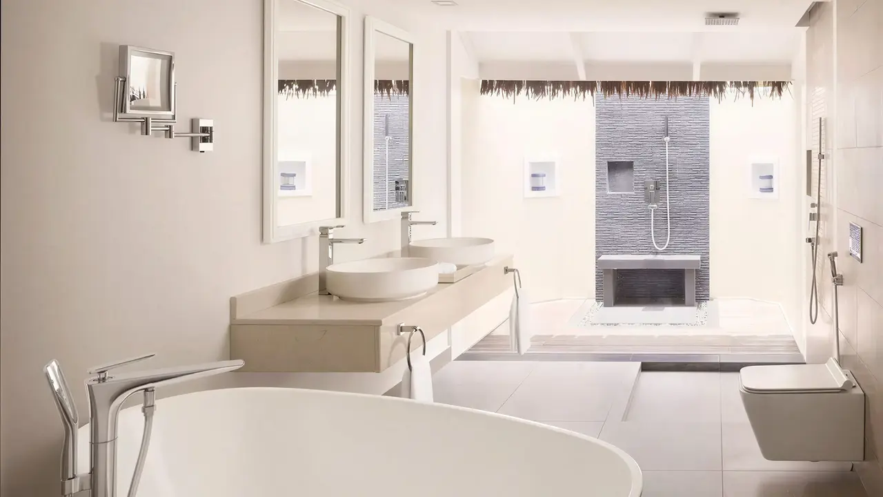 Nowoczesna łazienka w hotelu Villa Nautica