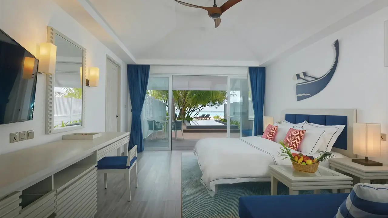 Nowoczesna sypialnia w hotelu Villa Nautica