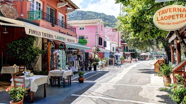 Benitses Bay view