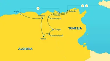 Algieria i Tabarka - starożytna północ i dzikie wybrzeże Tabarki