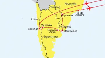 Chile, Argentyna, Urugwaj, Paragwaj, Brazylia - Pięć krajów Ameryki Południowej 2025