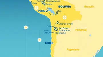 Chile, Boliwia, Peru - na szlaku piękna