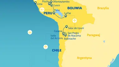 Chile, Boliwia, Peru - na szlaku piękna