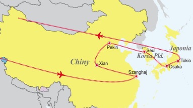 Chiny, Korea Południowa, Japonia - Trzy tygrysy Azji 2025