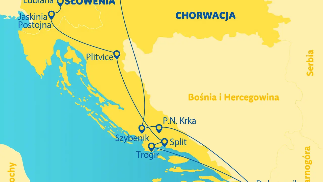 Chorwacja - Wzdłuż Adriatyku dla wygodnych