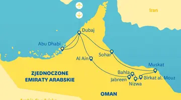 Emiraty Arabskie i Oman - Złote wrota pustyni