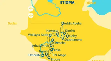 Etiopia - Plemiona Południa