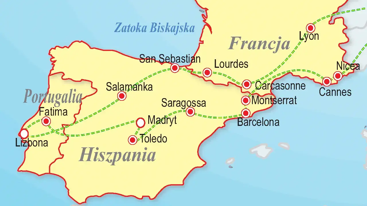 Francja, Hiszpania, Portugalia - Słoneczna Iberiada
