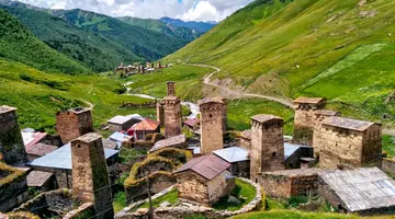 Gruzja- Morze Czarne i zielony Kaukaz