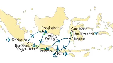 Indonezja - Jawa, Borneo, Celebes i wypoczynek na Bali - 17 dni