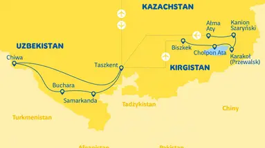 Jedwabnym szlakiem przez Uzbekistan, Kirgistan i Kazachstan