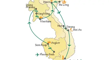 Kambodża, Laos, Wietnam z wypoczynkiem - 20 dni