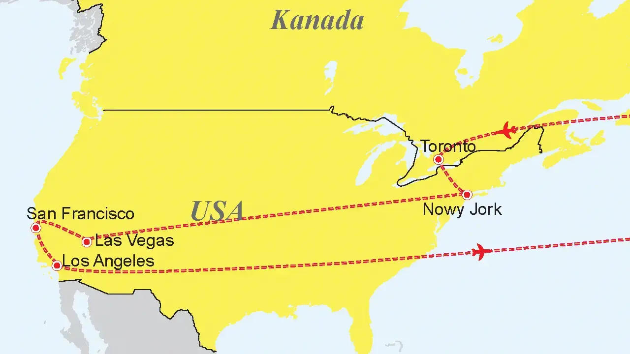 Kanada, USA - Dwie strony Ameryki Północnej 2025