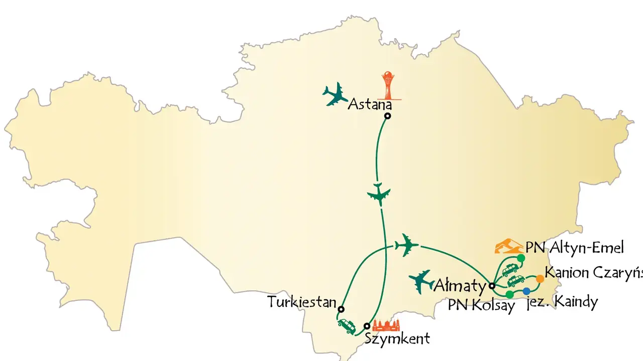 Kazachstan 11 dni