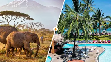 Kenijskie trio + Bamburi Beach 