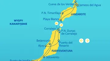 Lanzarote i Fuerteventura - Wyspy Ognia i Wiatru