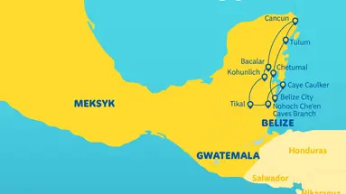Meksyk - zaginione miasta Majów (Meksyk, Gwatemala i Belize)